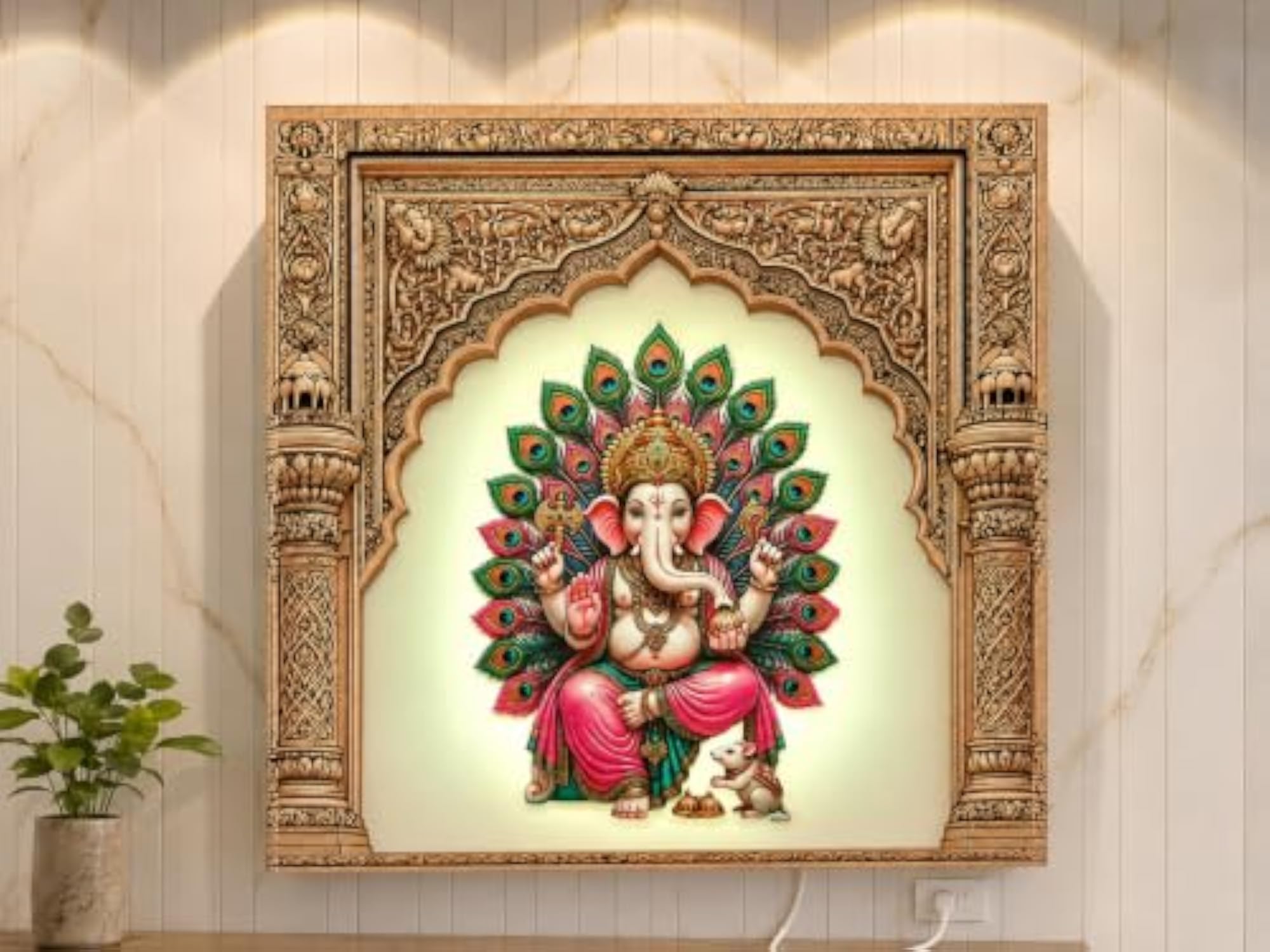 Lord Ganesha LED Wall Decor Light