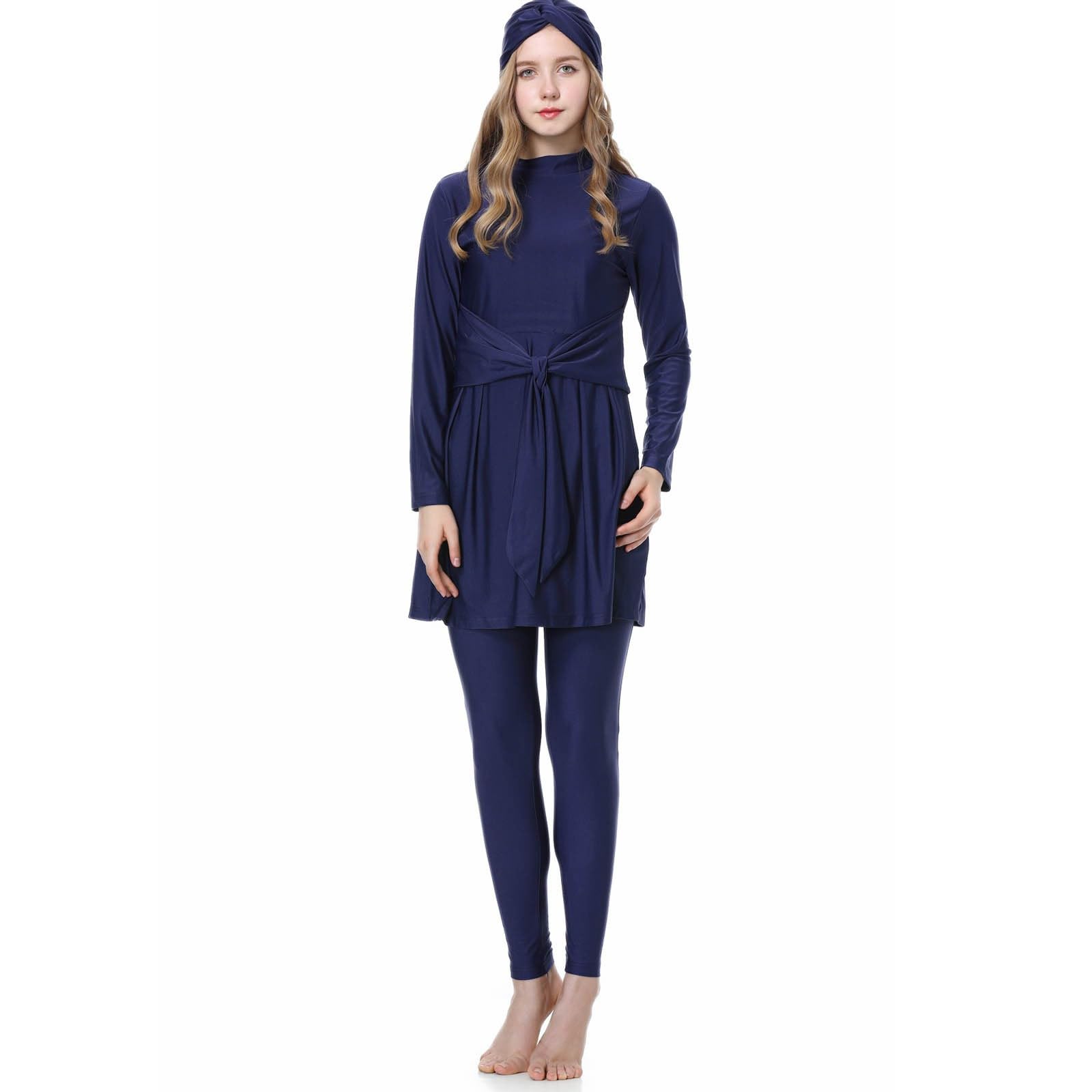 Burkini Damen: Muslimische Badeanzug Uv Rashguard Shape Slim Fit Badeanzüge Swim Suit Bauchweg Push Up Schwimmanzug Badebekleidung Große Größe Swimwear Swimsuits for Women