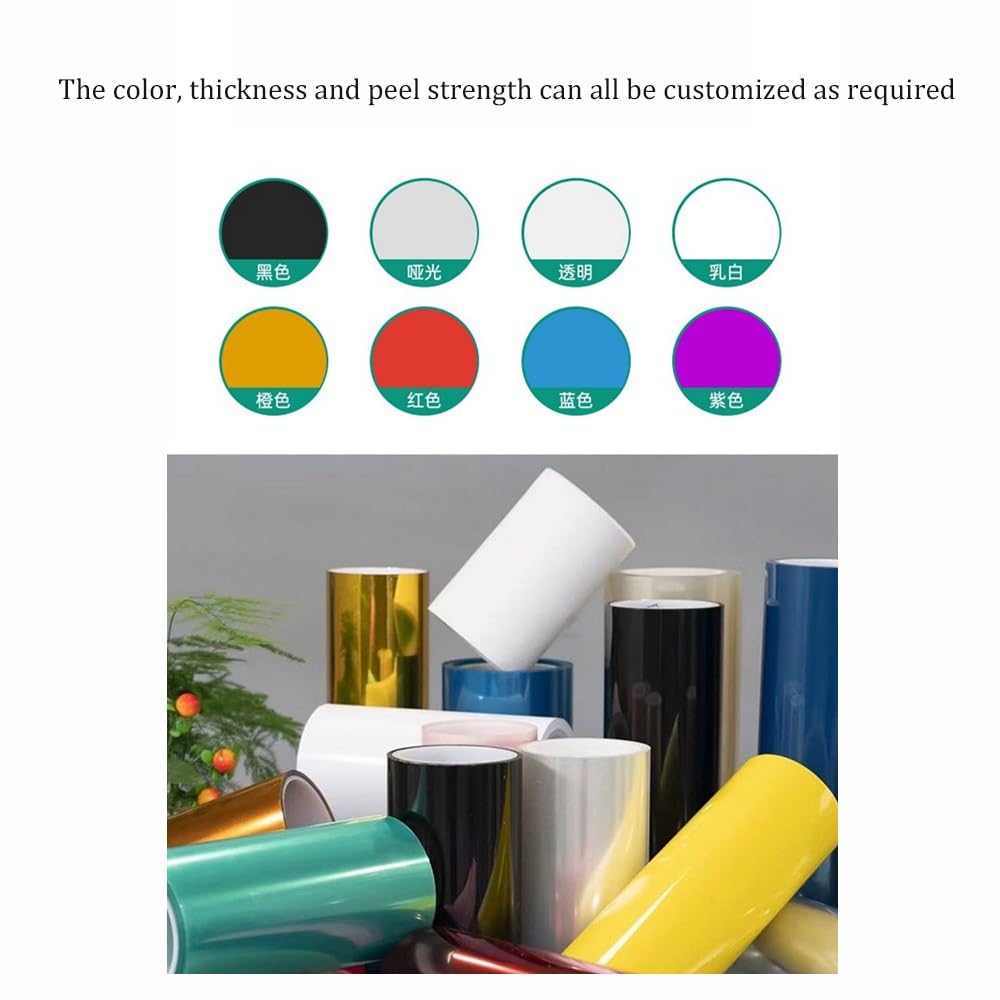 Film De Démoulage PET 10c, Film Simple Face Enduit De Silicone 7,5c, Film Isolant Haute Température Bleu(7.5c-200x30m)