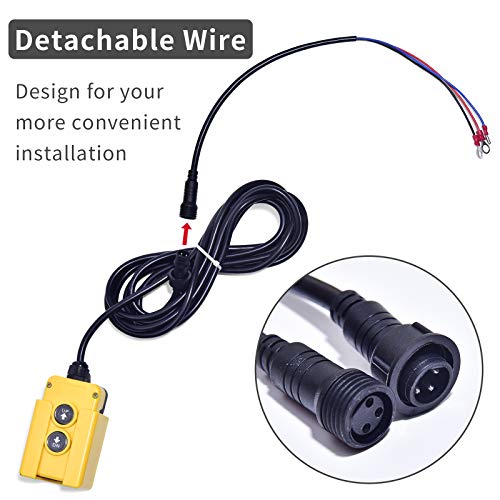 ZCONIEYE 3 Wire Dump Trailer Remote Control Switch 12V for Single Acting Hydraulic Pumps Power Units Lift Dump Truck…