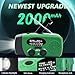 Emergency Hand Crank Radio with LED Flashlight for Emergency, AM/FM NOAA Portable Weather Radio with 2000mAh Phone Charger, USB Charged & Solar Power for Camping, Emergency (Army Green)
