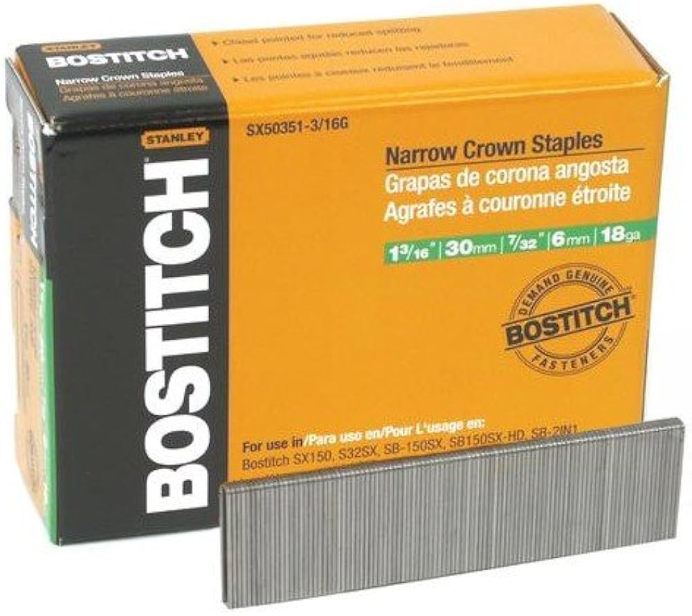 小物 16 Amazon | 1 – 3 / 16 x 7 / 32インチNarrowクラウン仕上げStaple