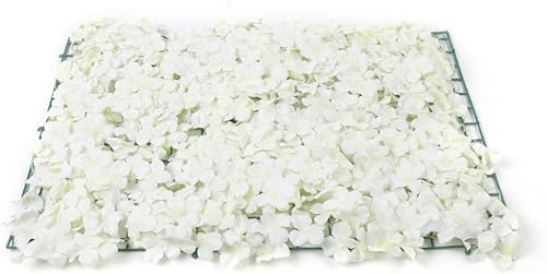 Eapmic 10 paneles de pared de flores artificiales de 16 x 24 pulgadas, paneles de pared de flores de seda para jardín al aire libre, patio, valla,