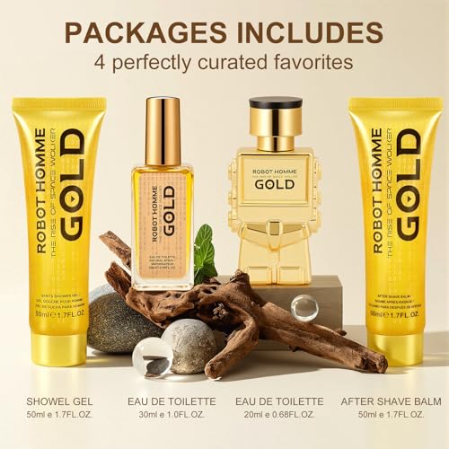 Men’s Luxury Skincare & Perfume Gift Set, Includes Mens Aftershave Balm, Perfume, Showel Gel, Men’s Travel Face Care & Fragrance Kit, Gifts for Teen Boys Men Birthday Fathers Day Gifts - Image 3