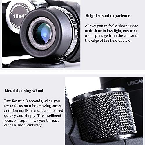 Fernglas für Erwachsene, 10x42 Kompakt-HD-Fernglas mit Nachtsicht bei schlechten Lichtverhältnissen für die… – Bild 5