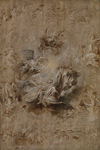 Lámina de Rubens (Banqueting House) mediano, cuadro mate con marco marrón 2