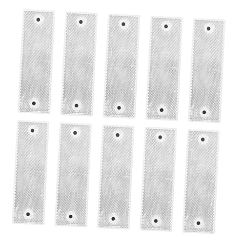 Reflectores adhesivos para carro 15x4.8 cm blanco Garneck miniatura 1