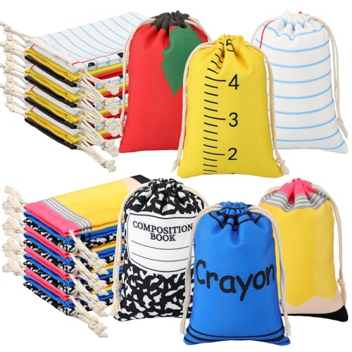 Trousse de maquillage en toile et carnet de notes de composition pour cadeau enseignant