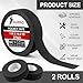 Guirnd Hockey Tape, 2 Roll Strong Adhesive Goon Tape, Multipurpose Cloth Tape 1 Inch x 49.5 FT Each Roll, Hockey Stick Tape for Sports, Handles, Pullup Bars, Bats, Rackets, Tools