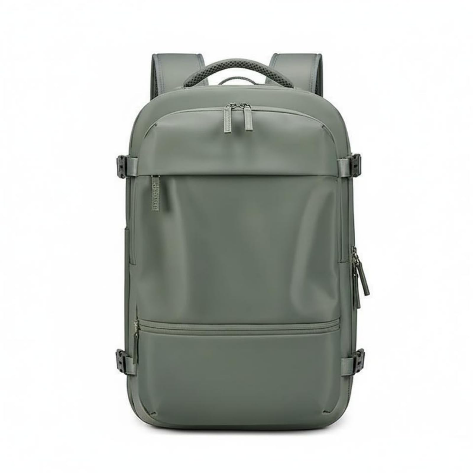 rockible Zaino da Viaggio Uomo Zaino Laptop Zaino PC Zaino Espandibile Zaino con Comparto per Pc Imbottito Capacità 20- E Fascia Posteriore per Valigia Adatto, Verde, Verde Militare, 18 Pollici