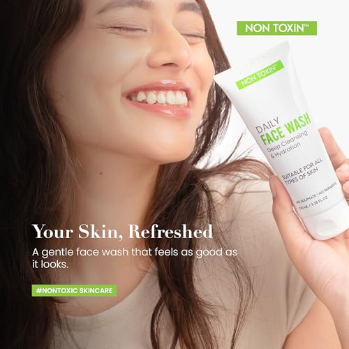 Image of Face Wash for Men & Women - Gentle Daily Cleanser with Aloe, Green Tea, Cucumber, Hibiscus, Niacinamide & Hyaluronic Acid | Oil Control, Hydration & Brightening | Sulfate & Paraben Free