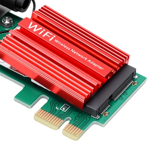 Bewinner PCIE WiFi 6 Adapter, 600Mbps Tarjeta de Red Inalámbrica Doble Banda para PC de Escritorio con Plug and Play, Hotspot Móvil miniatura 7