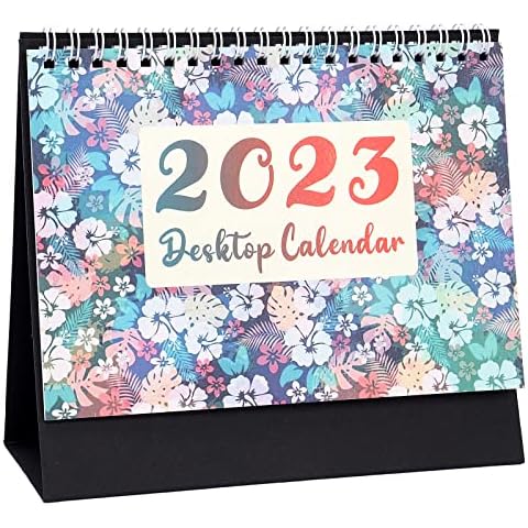 2023 Desk Calendar, Small 2023 Whole Flip Over Year Desk Calendar with Monthly Planner, To-Do List Desk Calendar 2023 Cover