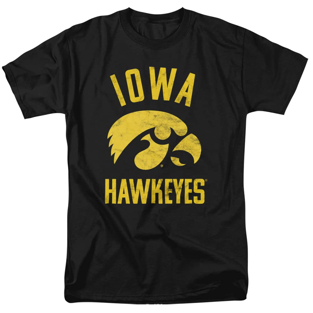 University of Iowa Official Hawkeyes Logo Unisex Adult T-Shirt, Hawkeyes Logo, X-Large