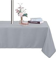 Vista 28 de Fitable Cubierta de Mesa Ovalada Oblonga para Exteriores e Interiores - Mantel Lavable Impermeable Sin Arrugas con Cremallera y Orificio para Beige