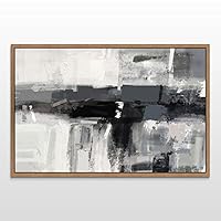 Framed Canvas Wall Art Abstract Ocean Seascape Canvas Prints Home Artwork Decoration for Living Room,Bedroom - 16x24 inches