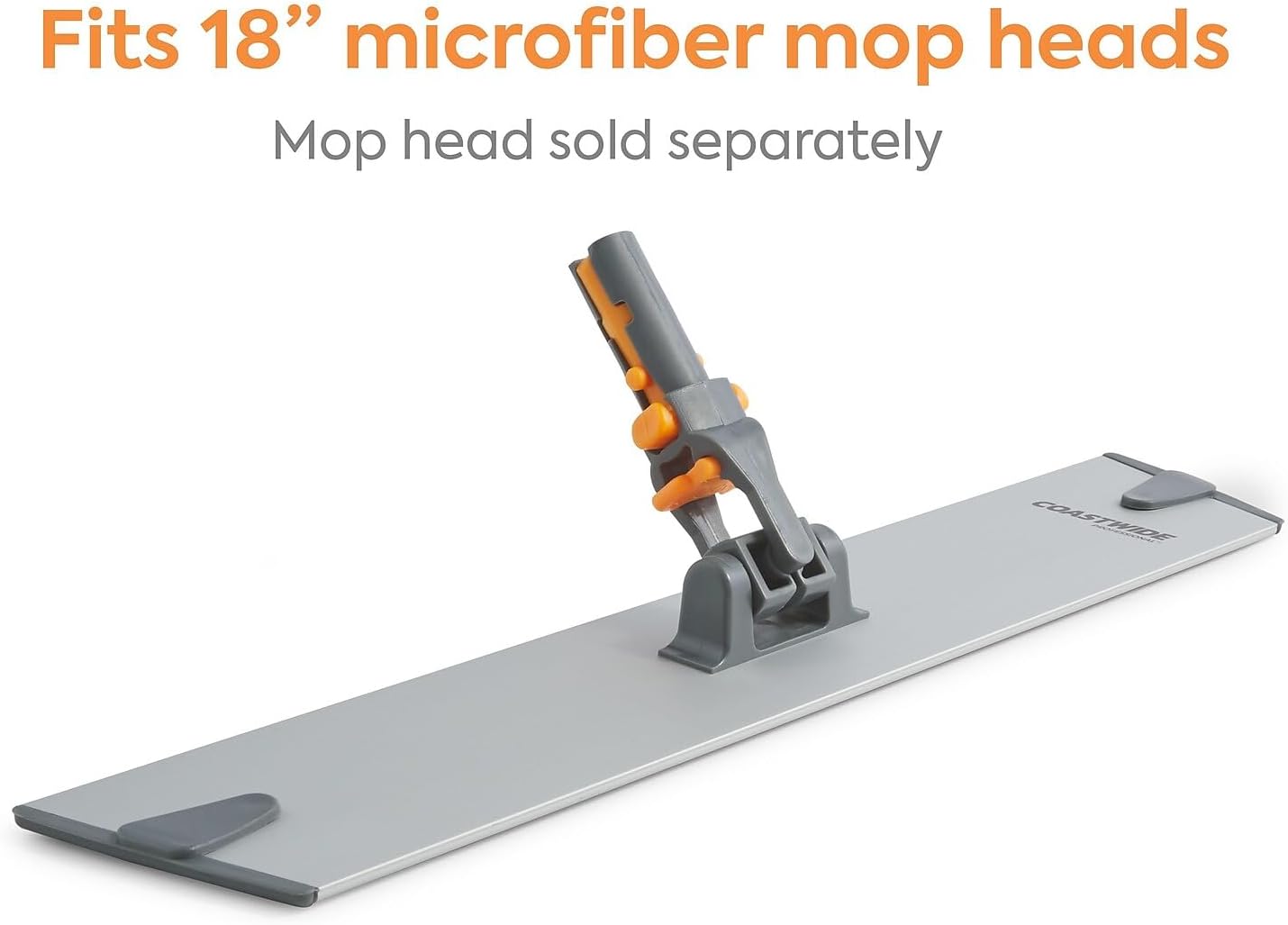 Coastwide Professional 15.75" Microfiber Wet Mop Frame, Aluminum