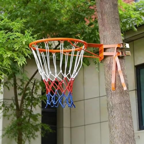 Aros de baloncesto montados en la pared regulables con red de exterior