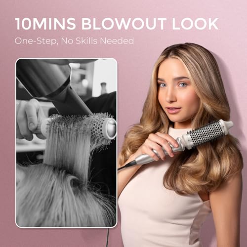 Thermal Round Brush - Styler Tool for Hair Straightening and Curling