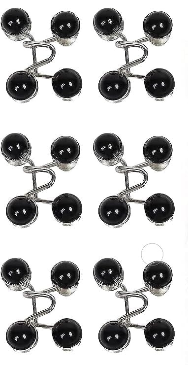 TIXDREEM Instant Jeans Button Pins Waist Tightener Set, Make The Waist Fit for Skirt Pants Robe, No Sewing Required Adjustable Waist Buckle for Loose Jeans Pants (2pcs Black Waist pin) TIXDREEM Instant Jeans Button Pins Waist Tightener Set, Make The Waist Fit for Skirt Pants Robe, No Sewing Required Adjustable Waist Buckle for Loose Jeans Pants (2pcs Black Waist pin)
