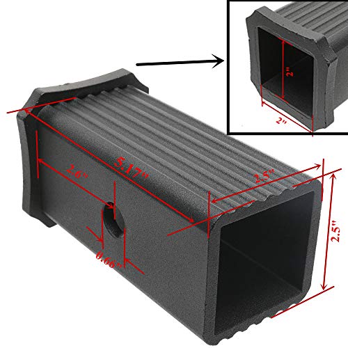 Image of DEF 2-1 /2 inch to 2 inch Hitch Adapter Replacement for Standard 2-1 /2 inch Square Receiver Hitch Billet Aluminum (2-1 /2 inch to 2 inch)