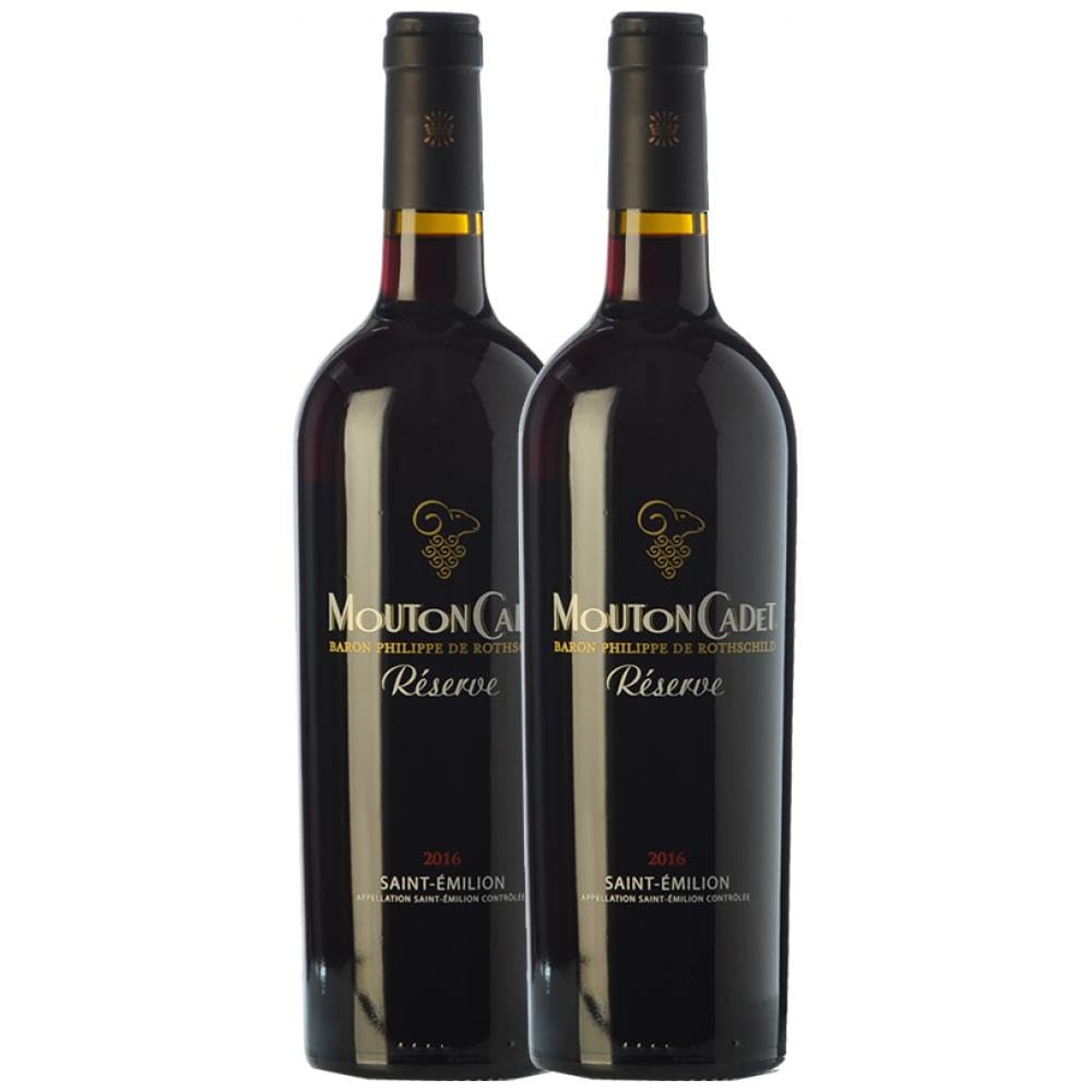 Château Mouton Cadet Réserve Saint-Émilion Reserve 75 cl (Schachtel mit 2 Flaschen von 75 cl)