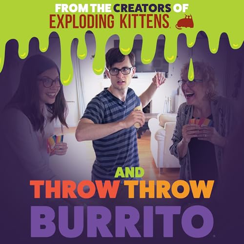 Image of Exploding Kittens Zombie Burrito 3-6 Players - Ages 7+ - 15 Minutes to Play - Dodgeball Zombie Card Game - Party Game, Family Game Night, Kid and Adult Card Game