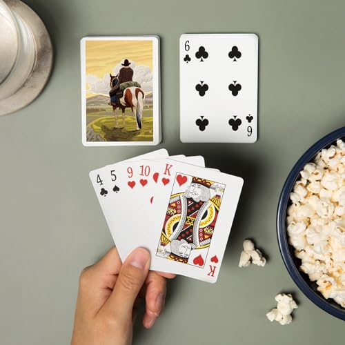 Baraja de Póker Cowboy y Caballo, 52 cartas miniatura 2