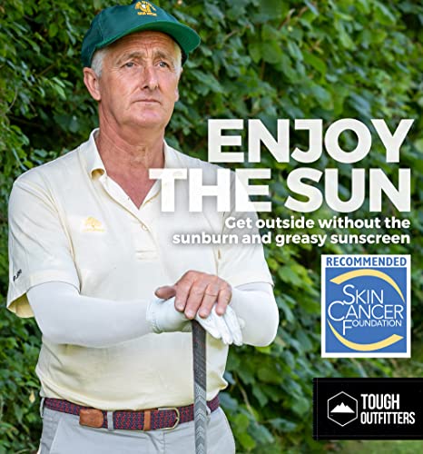 Tough Outdoors Uv Sun Protection Arm Sleeves Men & Women - Upf 50 Sports Cooling Sleeve - Skin Cancer Foundation Recommended #TOP5