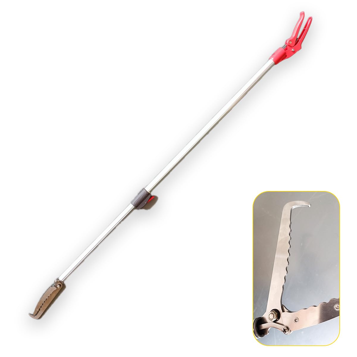 Yuvcon Long Reach Heavy Duty Telescopic Catcher Garden Picker Tool, Aluminum Grabber Stick, Extendable: 3.6 ft to 5 ft (Telescopic) (B0CLZM6RGD) Amazon Price History, Amazon Price Tracker