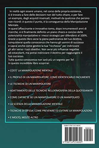 L'Arte Della Manipolazione Mentale: Scopri Tutti I Segreti Della Psicologia Oscura, Guida Avanzata