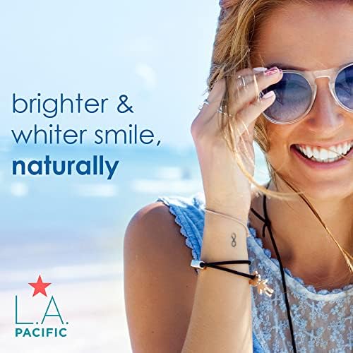 L.A. PACIFIC Whitening Toothpaste - Mint Flavour | Enzyme Formula Whitens Teeth with No Peroxide | Teeth Whitening Toothpaste for Stain Removal, Instant Deep Clean Feel Fresh Breath & Healthy Gum Care