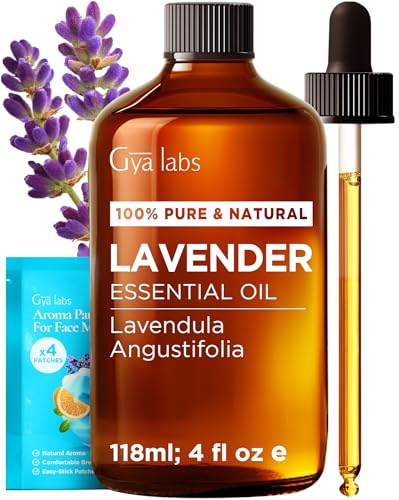 Gya Labs Lavender Essential Oil for Diffuser - Huge 4 Fl Oz - 100...