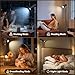 SIBRILLE Spotlight Floor Lamp, Tall LED Standing Lamp with Remote/Touch Control, 2700K-6500K, 350°Rotating Head Standing Lamp, Reading Floor Lamp for Living Room, Bedroom, Office & Wall Art, Black