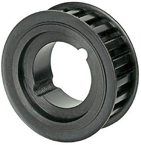 28L100TL.1108 Ametric® Inch Steel ANSI Timing Pulley with Flange, 3/8" Pitch for a L100 Synchronous Belt, 28 Teeth, for 1108 Taper Lock Bushing, 3.34 Inch Pitch Diameter, Without Hub, 1" Approximate Face Width, 1" Approximate Width Through Bore (Mfg Code 1-082)