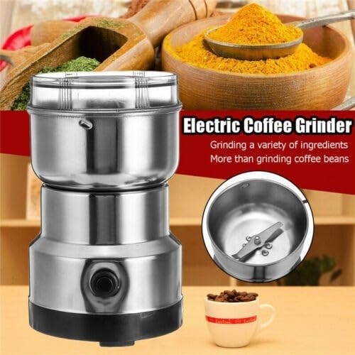 Image of Stainless Steel Multifunctional Grinder Smash Machine Coffee Beans Electric Grinder and Coffee Maker Household Electric Mixer Grinder