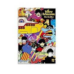 Hxinyi Beatles Yellow Submarine Toile Art Poster et Art Mural Impression Décoration Chambre de Famille Moderne Poster 50… - Les Beatles, Paul McCartney, John Lennon, RIngo Starr, George Harrison