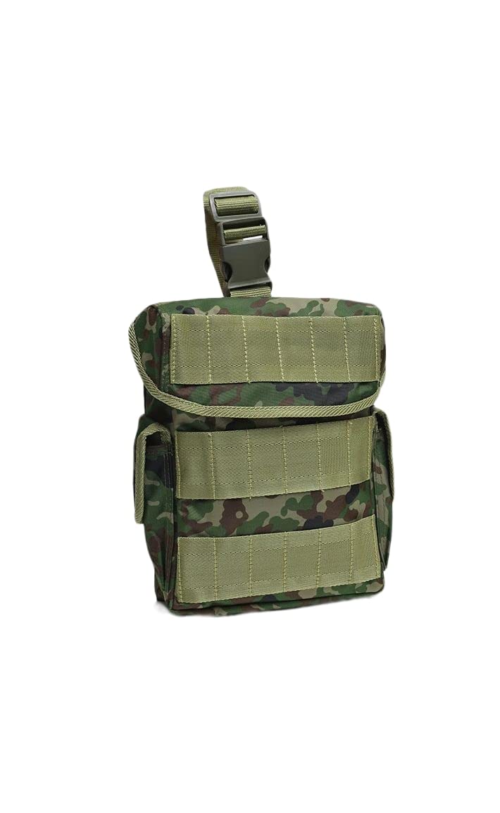 自衛隊グッズ ウエストポーチ ウエストバッグ 陸自迷彩 レッグポーチ レッグバッグ ダンプポーチ ダンプバッグ BOX型 メンズ 緑 大きいサイズ 陸上自衛隊 メンズ TY-0814-2NLC