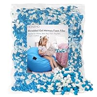 HONEHO 2.2KG Memory-Schaumstoff füllung für sitzsack,Hinzufügen von Gelpartikeln gemütlich und weich, ideal für das Füllen von sitzsack Kinder, Kissen, Hundebett, Sofa-Kissen