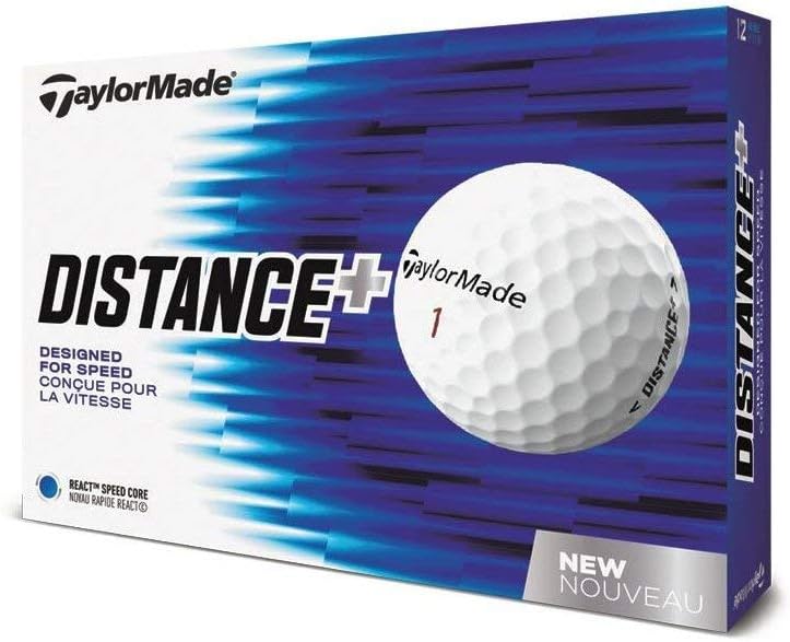 TaylorMade 2018 Distance Plus Golf Balls (One Dozen)