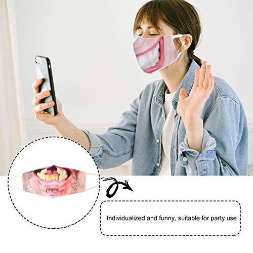 KESYOO Capa Facial Anti-PluiçãLavável E Reutilizável Bandana Engraçada Capa Facial PrteçãCntra Alerg