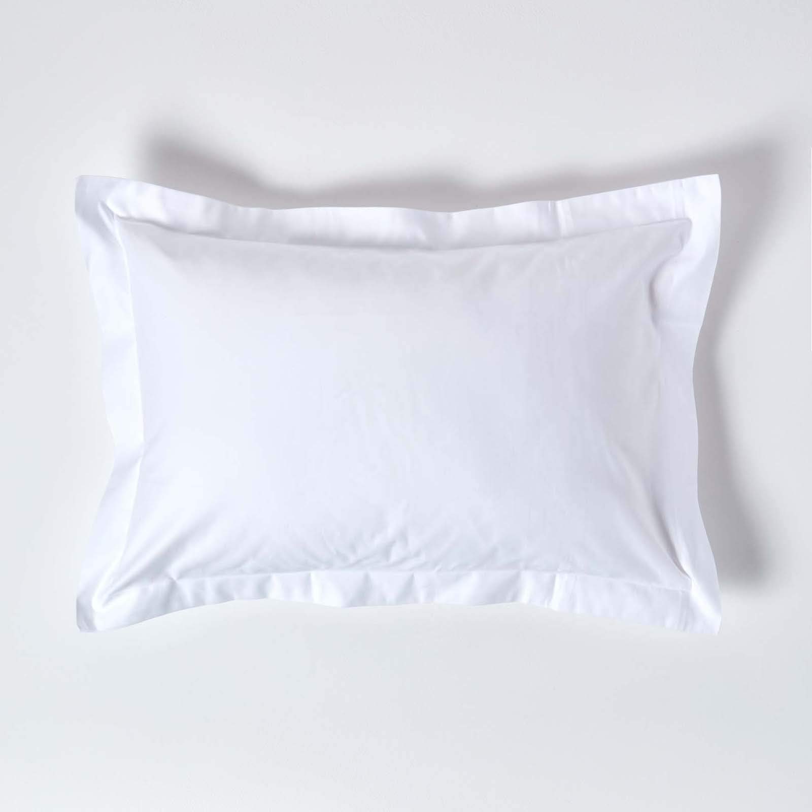 Homescapes White Egyptian Cotton Oxford Pillowcase 1000 Tc from B&Q