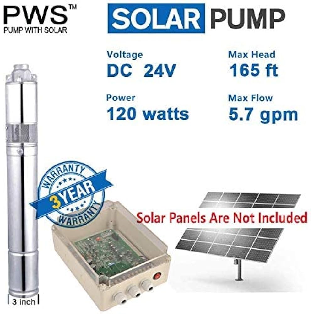 Solar Water Pump PWS Stainless 316 Deep Submersible Zambia Ubuy