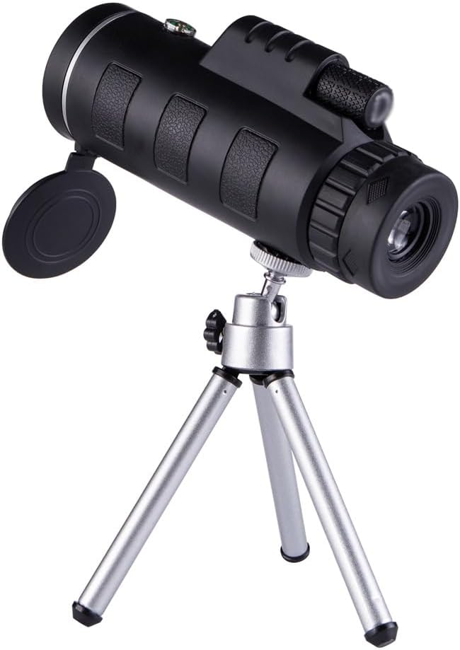 Single Tube Telescope Portable 40x60 Holder, Mobile Phone Camera