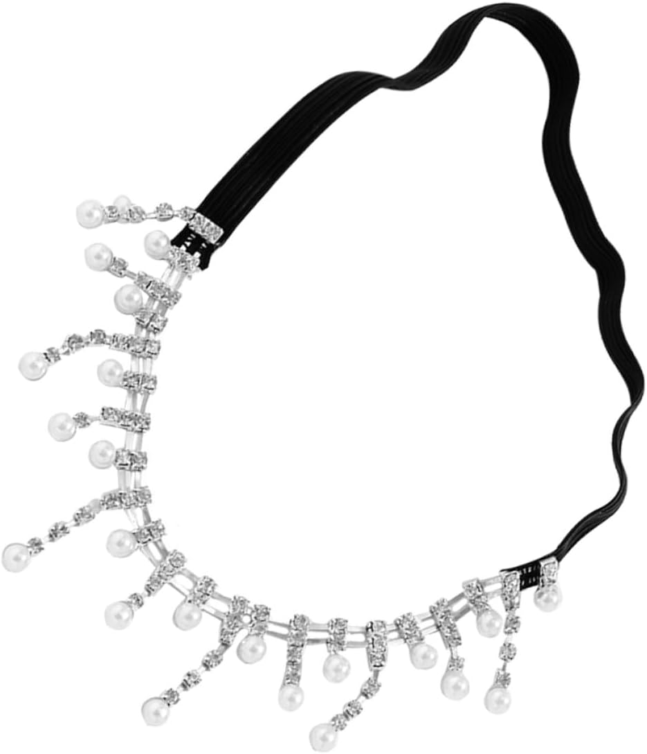 Artibetter Elastic Body Chain Thigh Chain for Women, Rhinestone Tassel Leg Ornament, Adjustable White Metal Alloy Body Jewelry, Boho Style for Beach and Party Wear