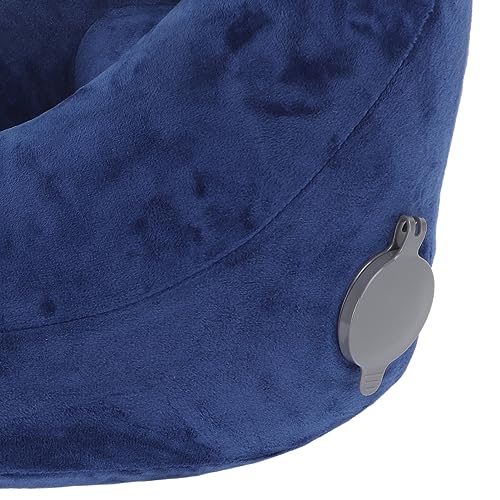 Travesseiro de pescoço, em forma de H, facilmente ajustável, enchimento rápido, removível e lavável,