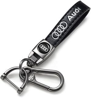 Auto Porte-clé, Porte clef voiture pour Voiture, Porte-clés en cuir pour homme et femme, Voiture Accessoires, Noir