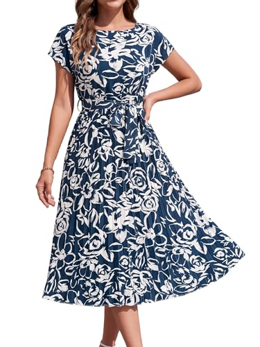 Robe cocktail imprimé feuilles Ever-Pretty, révélez votre éclat