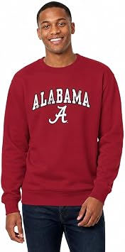 NCAA College Sweatshirt Fleece Crewneck Pullover for Men and Women