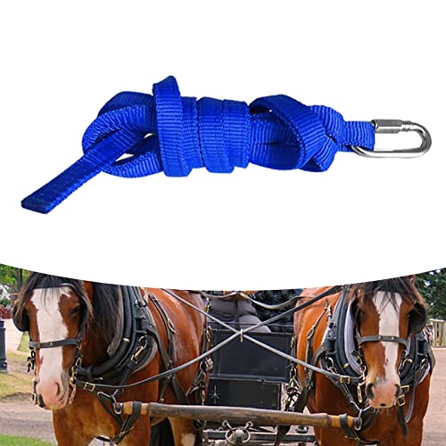 RNXRZANK 3xDurable Horse Rope 15mm Wide Bolt Snap Double Layer for Livestock Blue
